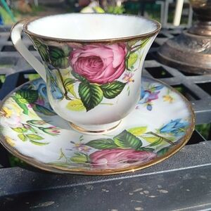 Heirloom Fine Bone China, Made in England Cup and Saucer